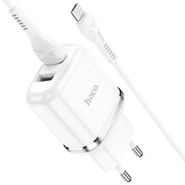  СЗУ HOCO N4 Aspiring 2USB +Micro 2.4A, белый 