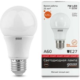  Лампочка Gauss 23217A Elementary A60 7W 