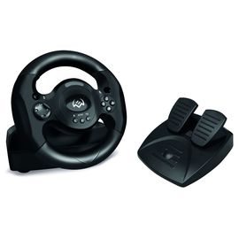  Руль SVEN GC-W300 SV-017934 (педали, вибро, лепестки, D-pad, 10 кл, резин. вставки, PC) 