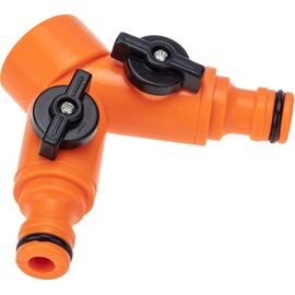  Разветвитель Четыре Сезона 62-0223 2-х канальный на кран 3/4-1/2 дюйма 