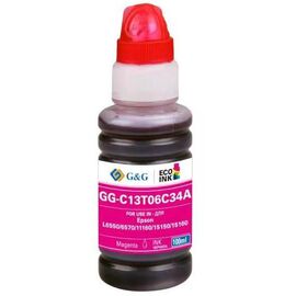  Чернила G&G GG-C13T06C34A №112 пурпурный 100мл для Epson L6550/6570/11160/15150/15160 