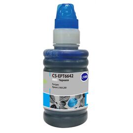  Чернила Cactus CS-EPT6642 T6642 голубой 100мл для Epson L100/L110/L120/L132/L200/L210/L222/L300/L312/L350/L355/L362/L366/L456/L550/L555/L566/L1300 