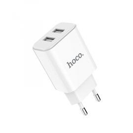  СЗУ Hoco C62A Victoria dual port +Micro 2.1A, white 