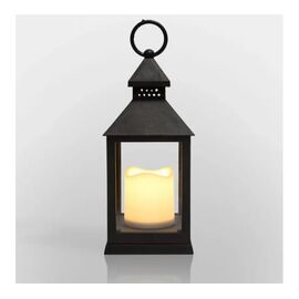  Декоративный фонарь NEON-NIGHT 513-051 со свечкой, 10.5х10.5х24см, черный, теплый 