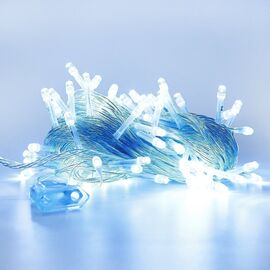  Гирлянда внутренняя нить 8 метров, 80 диодов, голубой 