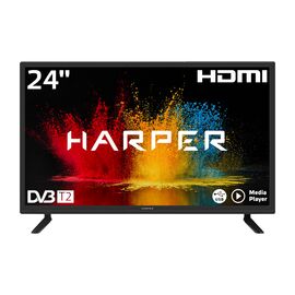  24" Телевизор Harper 24R490T чёрный 1366x768, HD READY, 50 Гц 