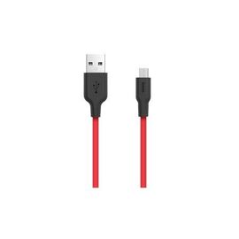  Дата-кабель HOCO X21 micro 1м (чёрно-красный) 