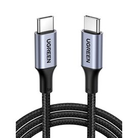  Кабель UGreen US316 (70427) USB-C Cable Aluminum Case with Braided в оплтеке 1 м черный 