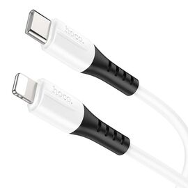  Дата-кабель HOCO X82 Lightning PD silicone charging, 1м (белый) 