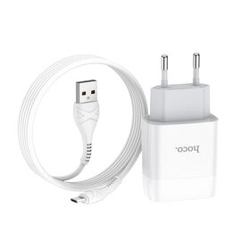  СЗУ HOCO C73A Glorious dual port charger 2,4А + micro, white 