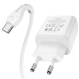  СЗУ HOCO C105A Stage, 2USB, PD20W, QC3.0, Type-C + Type-C (белый) 