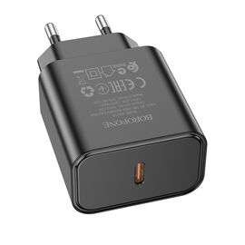  СЗУ BOROFONE BA71A Power 1USB, PD20W charger (EU) (чёрный) 