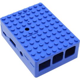  Корпус ACD RA184 blue для микрокомпьютера Raspberry Pi 3 Blue ABS Plastic Building Block case for Raspberry Pi 3 