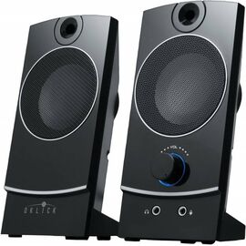  Колонки Oklick OK-118 2.0 черный 4Вт 