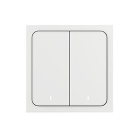  Умный беспроводной выключатель Яндекс YNDX-00535, 2 клавиши, Zigbee 