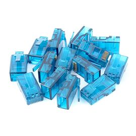  Коннектор DeTech RJ45 8P8C F/G голубой (1000 шт/упак) 