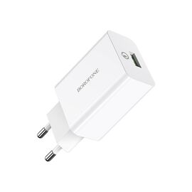  СЗУ BOROFONE BA21A Long journey 1USB, 5V, 3A, QC3.0 (белый) 