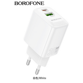  СЗУ BOROFONE BN29 Fuente GaN PD30W+QC3.0 (белый) 