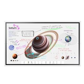  Профессиональная панель Samsung WM65B Flip Chart Pro (LH65WMBWBGCXCI) белый 65" E-LED BLU LED 8ms 16:9 HDMI M/M матовая 350cd 178гр/178гр 3840x2160 