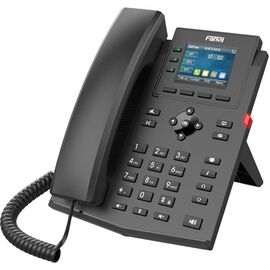  Телефон X303P Fanvil X303P 2xEthernet 10/100, LCD 320x240 2,4", бп, 6 Parties conference, 3 Line Key, HD voice, 4 SIP Line, Opus+IPV6, PSU, POE 