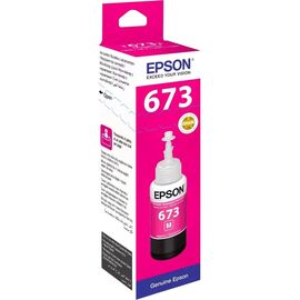  Чернила Epson 673 C13T673398 (аналог C13T67334A) пурпурный 70мл для Epson L800/L810/L850/L1800 