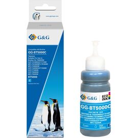  Чернила G&G GG-BT5000C фото голубой70мл для Brother HL-T4000DW/DCP-T510W/DCP-T710W 