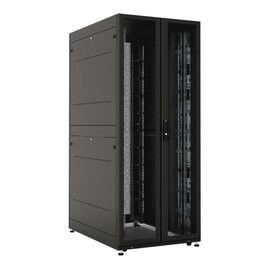  Шкаф серверный ЦМО ШТК-СП-42.8.12-88АА-9005 напольный 42U 800x1200мм пер.дв.перфор. 2 бок.пан. задн.дв.перфор. направл.под винты 1350кг черный 883мм 