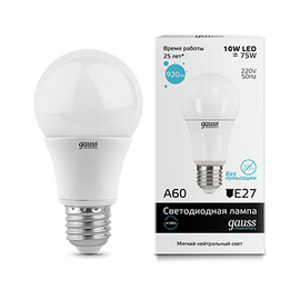  Лампочка Gauss 23220 Elementary A60 10W 