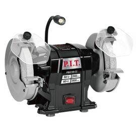  Станок точильный электрический P.I.T. PBG150-C2 (300Вт, 2950об/мин, круг d150х12.7х20мм, пылезащита) 