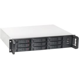  Корпус ExeGate Pro 2U650-HS09 EX284961RUS RM 19", высота 2U, глубина 650, без БП, 9xHotSwap, 2*USB 