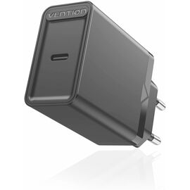  Сетевое зарядное устройство Vention FADB0-EU на 1 порт USB C QC 4.0 Чёрный 