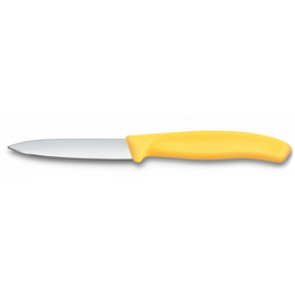  Нож кухонный Victorinox Swiss Classic 6.7608.C1 для чистки овощей и фруктов лезв.80мм прямая заточка желтый 