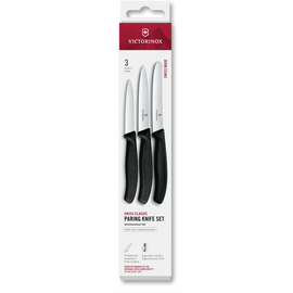  Набор ножей кухонных Victorinox Swiss Classic 6.7113.34 для овощей компл. 3предм. черный европодвес 