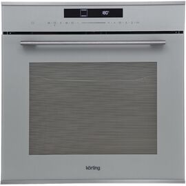  Духовой шкаф Korting OKB 1340 GBXGr MW серое стекло+черная нерж 