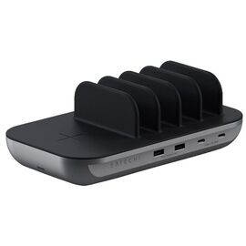  Зарядная док-станция Satechi ST-WCS5PM-EU Dock5 Multi-Device Charging Station with Wireless Charging space gray 