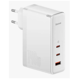 СЗУ Baseus GaN5 Pro CCGP100202 Fast Charger 2C+U 140W EU White (Type-C to Type-C 240W 1m) 