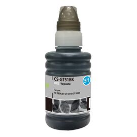  Чернила Cactus CS-GT51BK M0H57AE черный 100мл для DeskJet GT 5810/5820/5812/5822 
