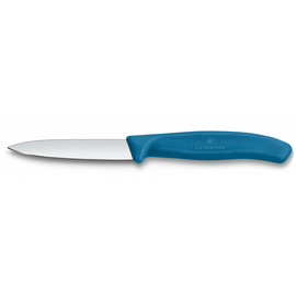  Нож кухонный Victorinox Swiss Classic 6.7602.C1 для чистки овощей и фруктов лезв.80мм прямая заточка синий 
