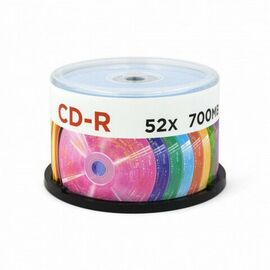  Диск CD-R MIREX UL120009A8B Random Color, 700Мб, 48x, Cake Box (упаковка на шпиле) 50шт, цветные 