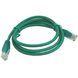  Патч-корд UTP5e, 2 м, литой, многожильный, биметалл CCA, 26AWG, PVC, зелёный CABLEXPERT PP12-2M/G 