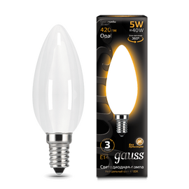  Лампочка Gauss 103201105 Filament Свеча OPAL 