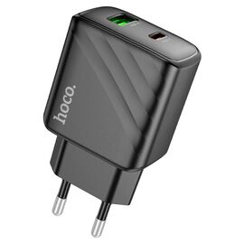  Зарядное устройство HOCO CS23A Sunlight dual-port PD30W+QC3.0 Charger Set (Type-c to IP) Black 