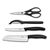  Набор ножей кухон. Victorinox Swiss Classic Kitchen (6.7133.4G) компл.:4шт черный подар.коробка 