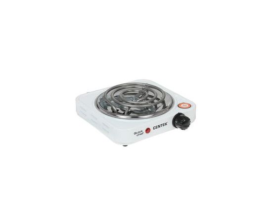  Электрическая плитка Centek CT-1508 (белая) 1конфорка ТЭН 140мм, 1000Вт, индикатор работы 