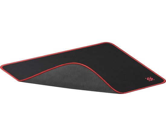  Коврик игровой Defender Black M 360x270x3 мм, ткань+резина 