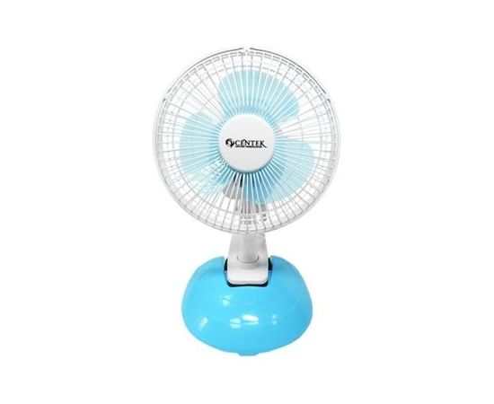  Вентилятор настольный Centek CT-5003 Blue 20Вт, металл. решетка, 19см, клипса 