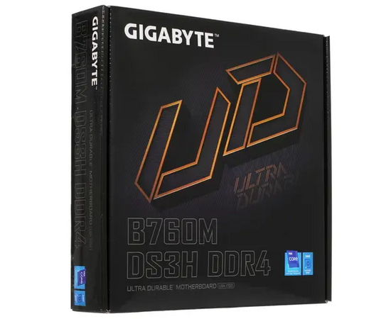  MB s1700 Gigabyte B760M DS3H DDR4, Socket 1700 4xDDR4-3200, D-SUB+HDMI+DP+DP, 1xPCI-Ex16, 2xPCI-Ex1, 4xSATA3(RAID 0/1/5/10), 2xM.2, 8Ch Audio, 2,5GbLan 