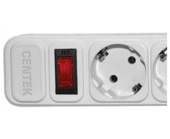  Сетевой фильтр Centek СТ-8900-5-1,8 White (белый) 5 розеток, 1,8 м, ДВОЙНАЯ ЗАЩИТА, макс до 2200 Вт 