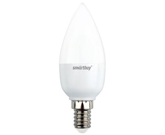  Лампа светодиодная SMARTBUY C37 5Вт 220V 4000K E14 (свеча, нейтральный свет) (1/10/50) 