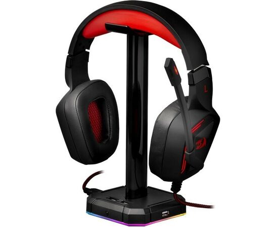  Подставка для наушников Redragon Scepter Pro 4 порта USB, подстветка 77595 